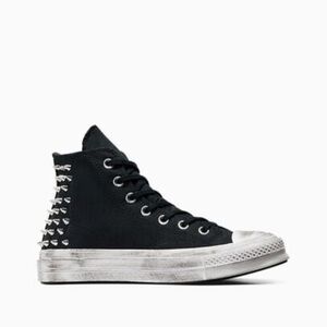 Converse Black Spiked Chuck 70 Grunge High Top Sz 7.5